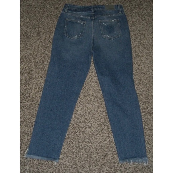 Carmar Los Angeles Jeans LF Destroyed Holes Distressed Button Fly Short Grunge - Picture 2 of 7